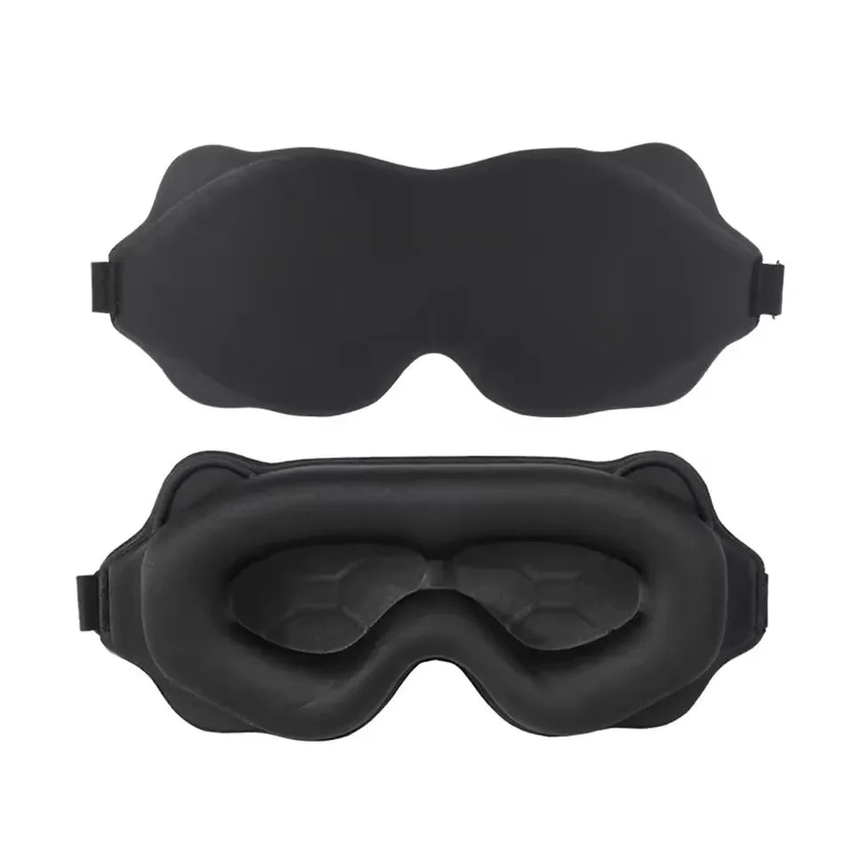 Masque de Nuit 6D — Occultant Total, Ultra-Doux & Anatomique pour Voyage et Sommeil