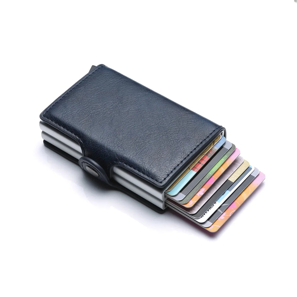 Portefeuille Minimaliste RFID Fibre de Carbone — 12 Emplacements, Ultra-Slim & Anti-Fraude