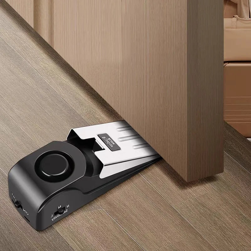 Alarme de Porte Sans Fil 120dB — Sécurité Portable Anti-Effraction, Acier Inoxydable