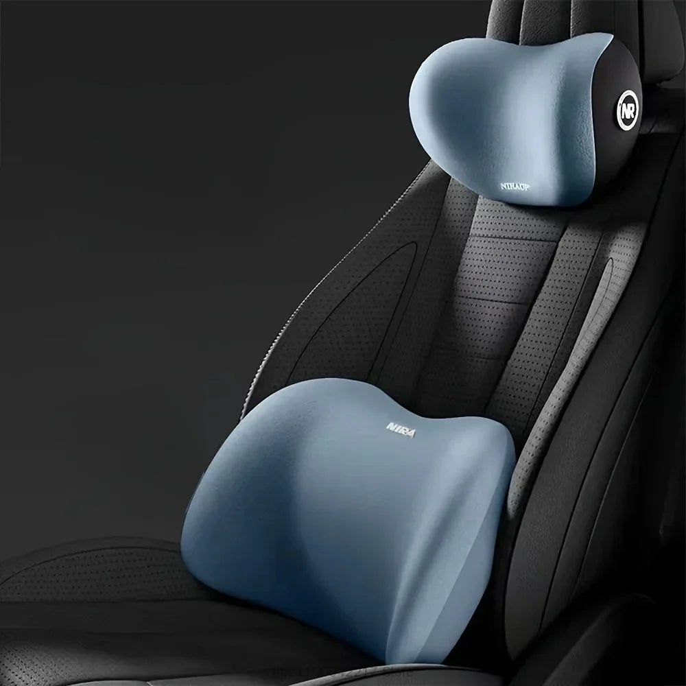 Coussin Lombaire Voiture — Soutien Dorsal & Cervical, Mémoire de Forme