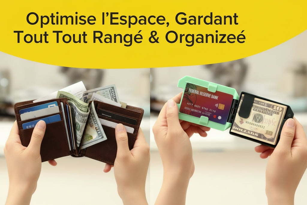 Portefeuille RFID Slim Homme — Aluminium Aéronautique, Pince à Billets Amovible & Anti-Vol