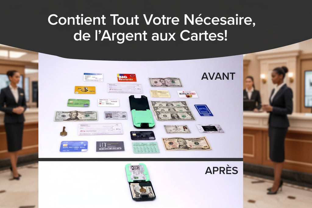 Portefeuille RFID Slim Homme — Aluminium Aéronautique, Pince à Billets Amovible & Anti-Vol