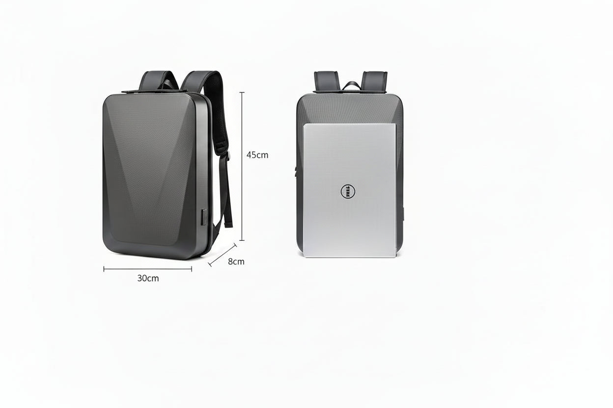 Sac à Dos Antivol Coque Rigide EVA — Port USB, Imperméable & Protection Laptop 16"
