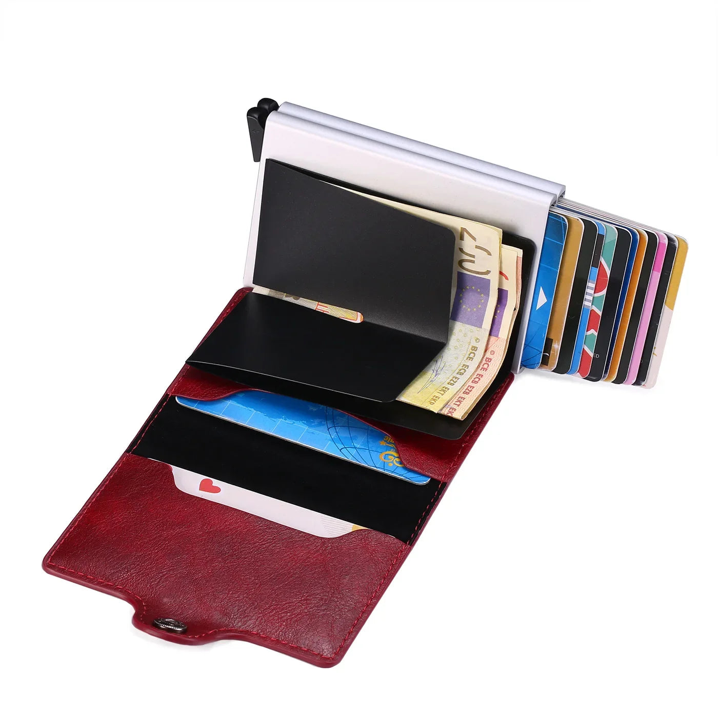 Portefeuille Minimaliste RFID Fibre de Carbone — 12 Emplacements, Ultra-Slim & Anti-Fraude