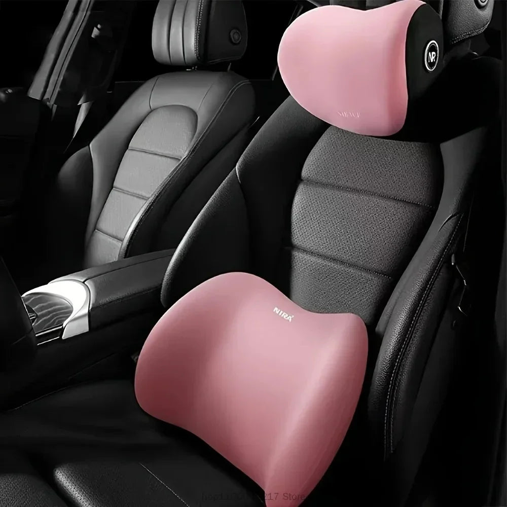 Coussin Lombaire Voiture — Soutien Dorsal & Cervical, Mémoire de Forme