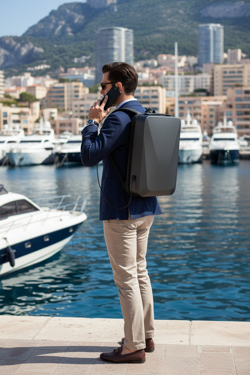 Sac à Dos Antivol Coque Rigide EVA — Port USB, Imperméable & Protection Laptop 16"