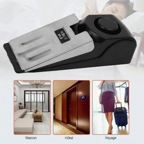 Alarme de Porte Sans Fil 120dB — Sécurité Portable Anti-Effraction, Acier Inoxydable