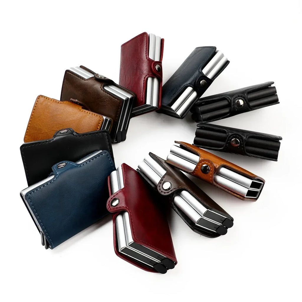 Portefeuille Minimaliste RFID Fibre de Carbone — 12 Emplacements, Ultra-Slim & Anti-Fraude
