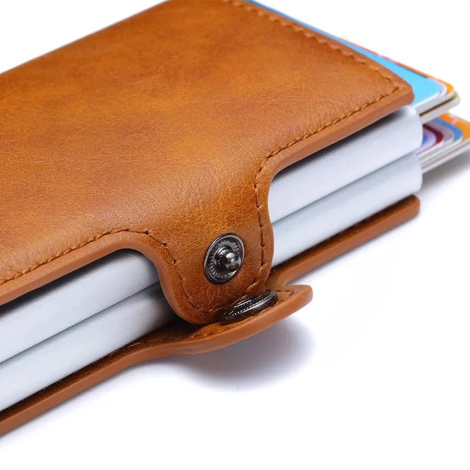 Portefeuille Minimaliste RFID Fibre de Carbone — 12 Emplacements, Ultra-Slim & Anti-Fraude