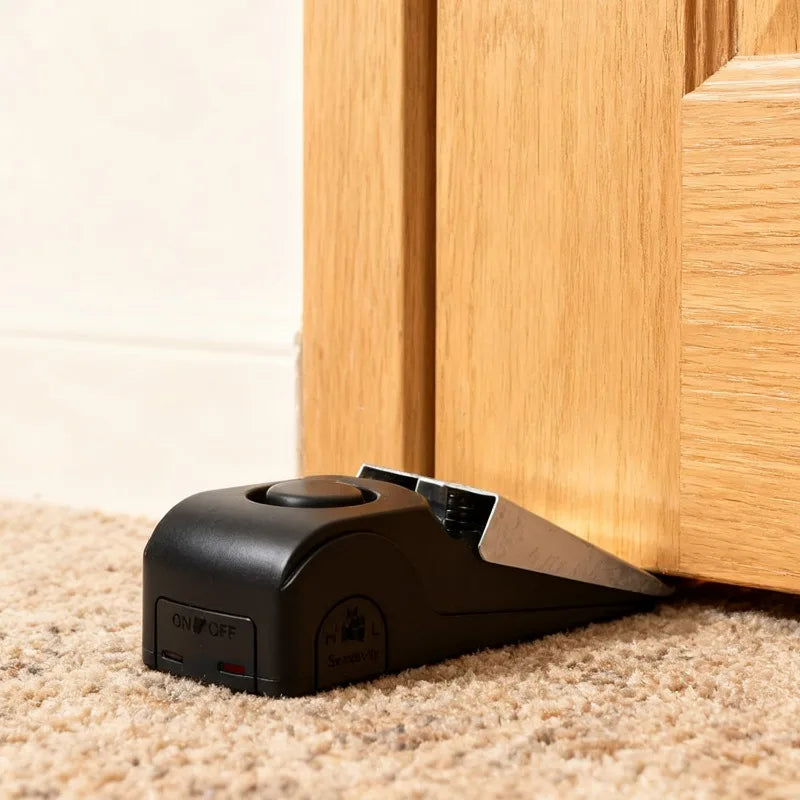 Alarme de Porte Sans Fil 120dB — Sécurité Portable Anti-Effraction, Acier Inoxydable