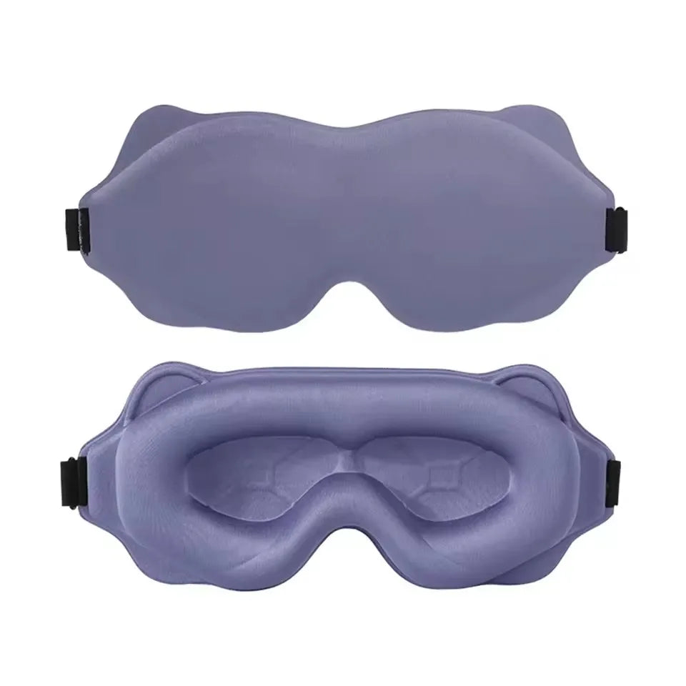 Masque de Nuit 6D — Occultant Total, Ultra-Doux & Anatomique pour Voyage et Sommeil