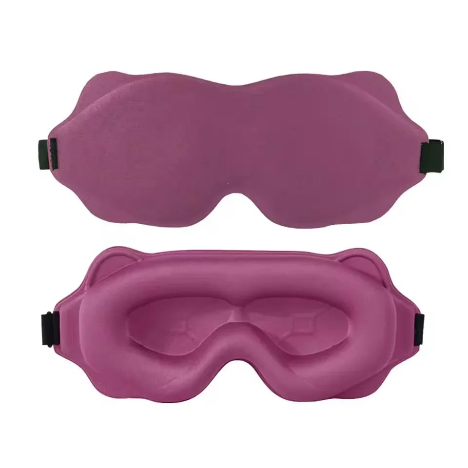 Masque de Nuit 6D — Occultant Total, Ultra-Doux & Anatomique pour Voyage et Sommeil