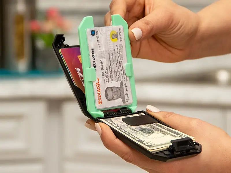 Portefeuille RFID Slim Homme — Aluminium Aéronautique, Pince à Billets Amovible & Anti-Vol