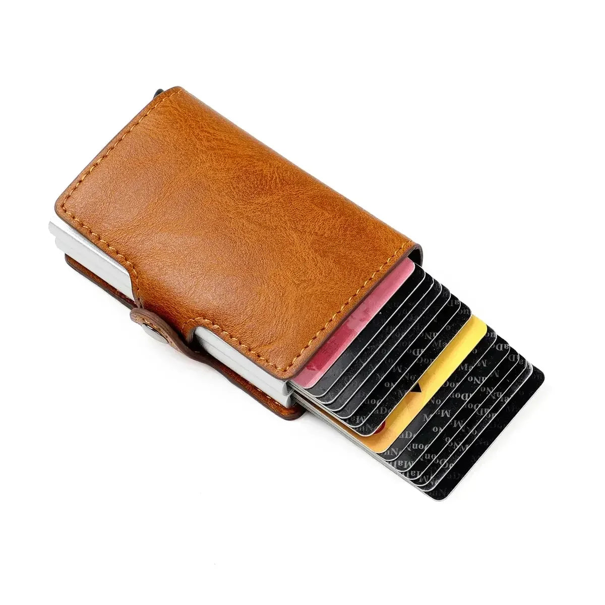 Portefeuille Minimaliste RFID Fibre de Carbone — 12 Emplacements, Ultra-Slim & Anti-Fraude