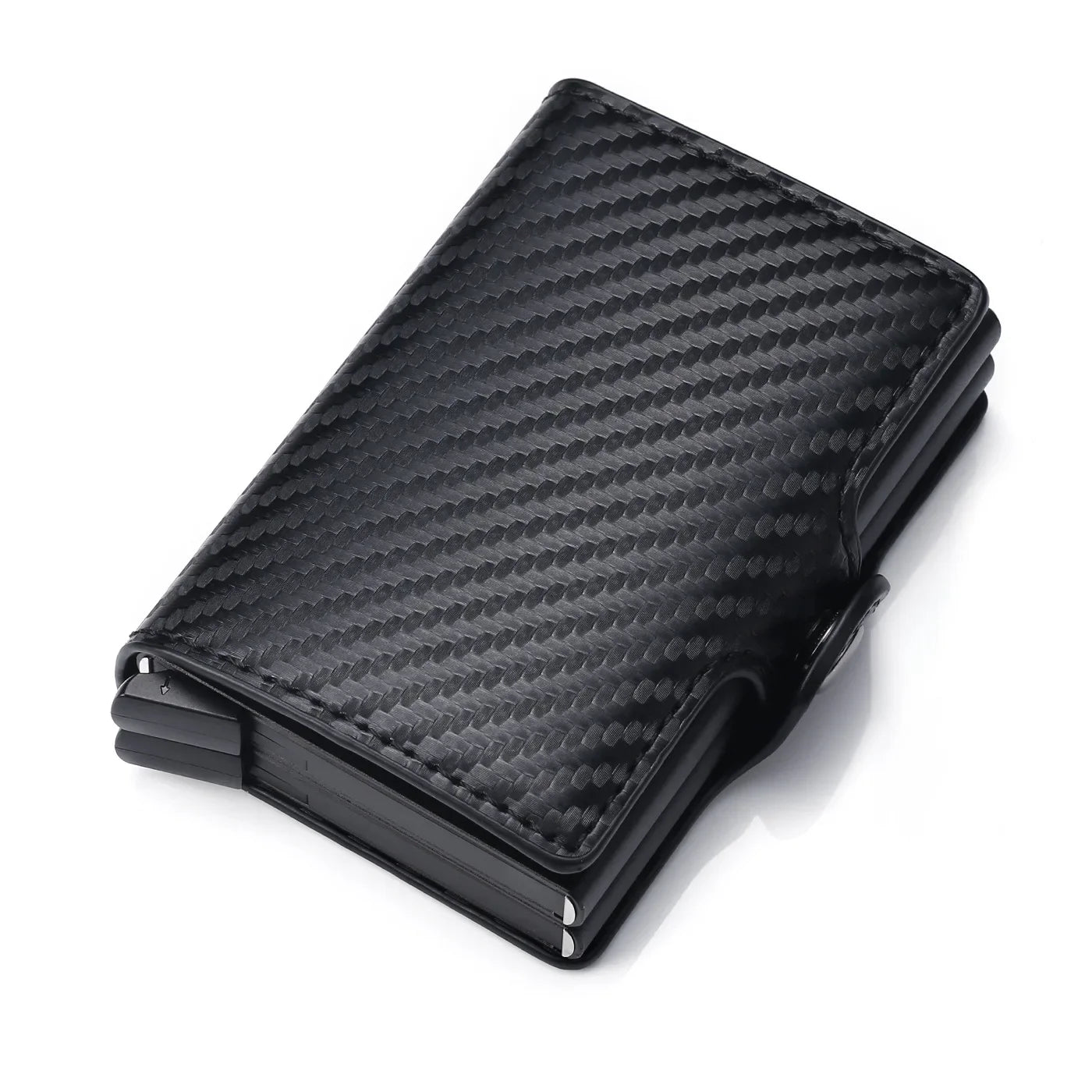 Portefeuille Minimaliste RFID Fibre de Carbone — 12 Emplacements, Ultra-Slim & Anti-Fraude