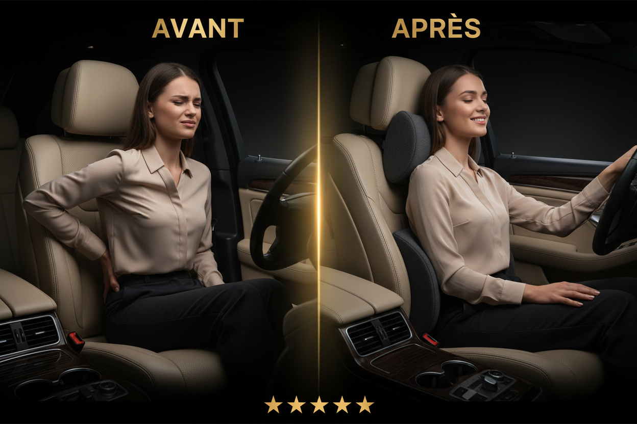 Avant Après Kit Coussin Voiture